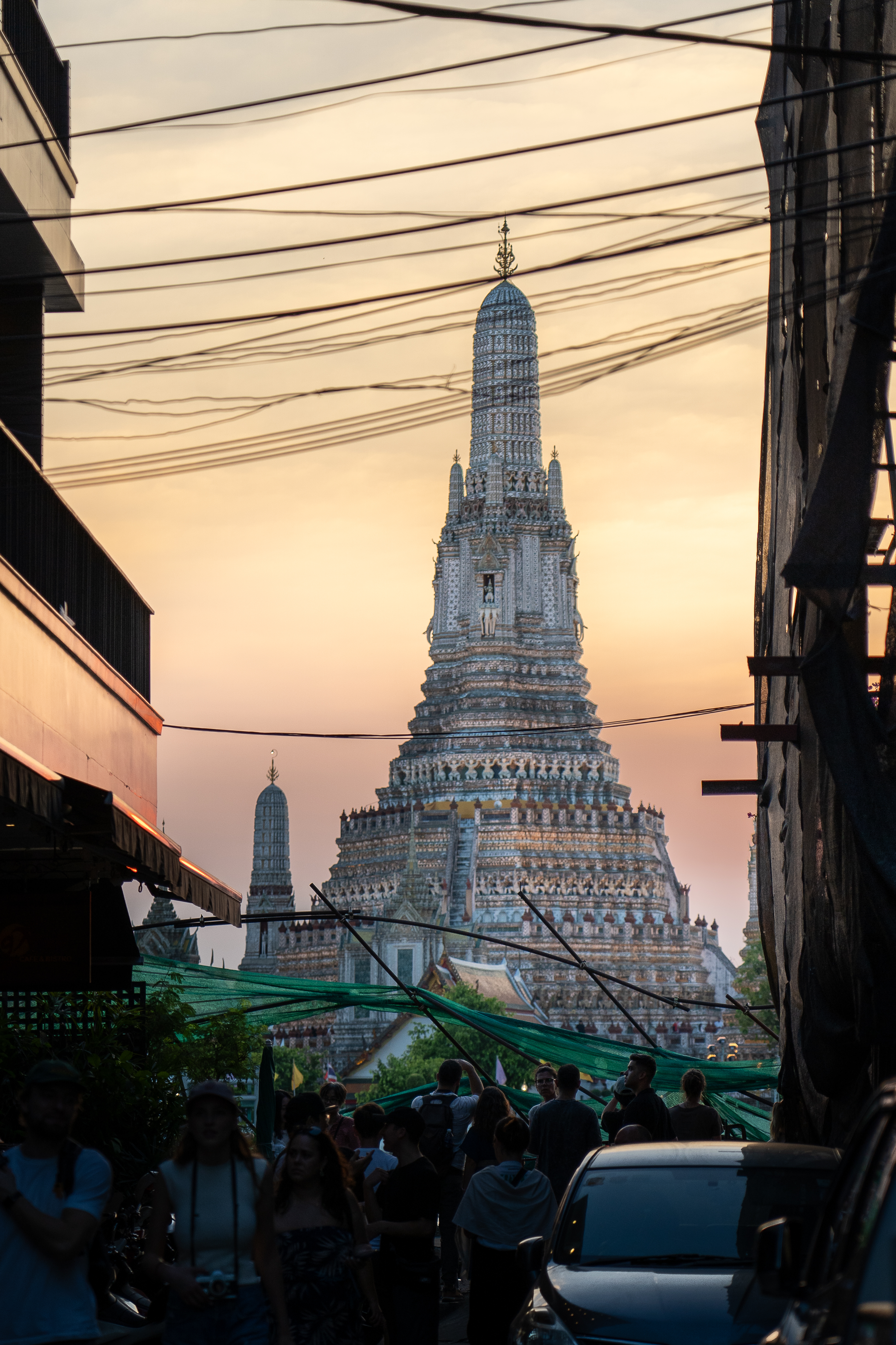 Temple at sunset